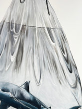 Load image into Gallery viewer, LOUISE McNAUGHT 'Shark in a Bag' (2022) Framed Original on Canvas - Signari Gallery