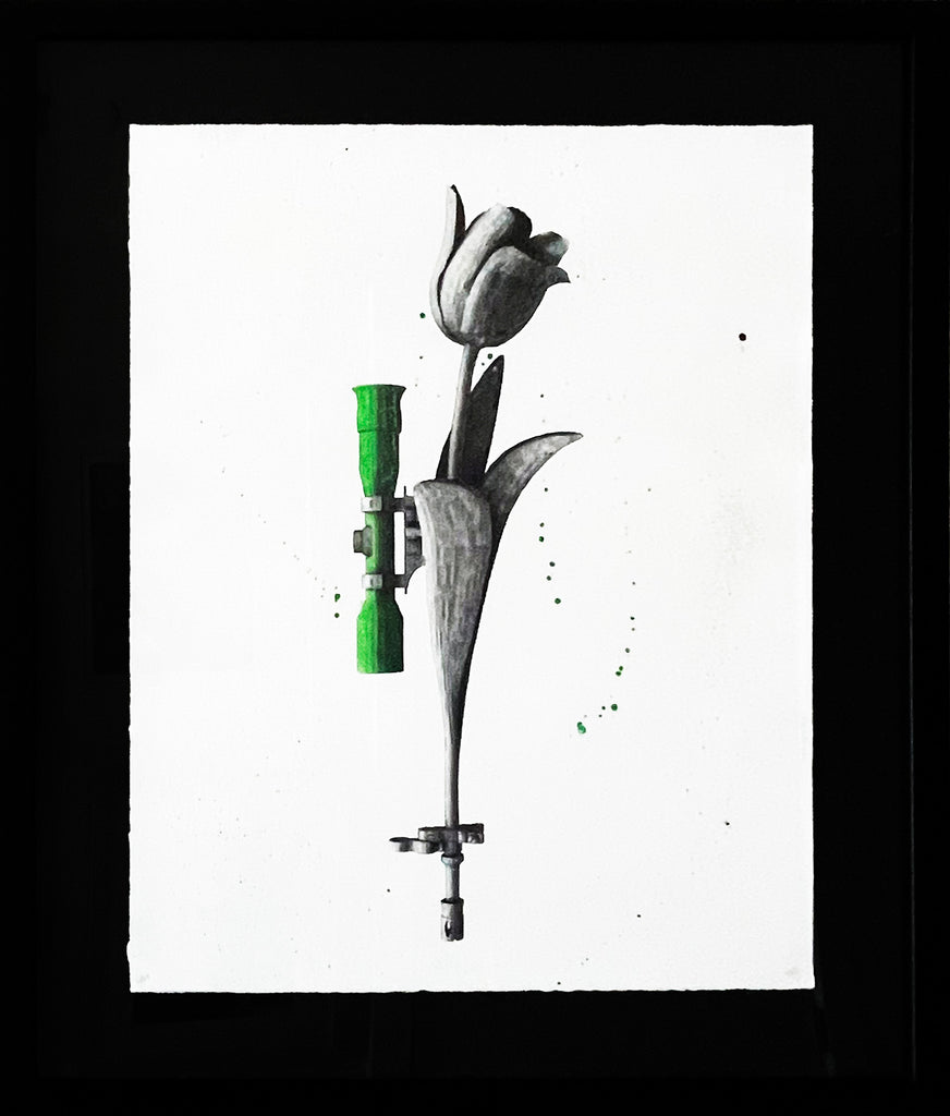 LUDO 'Tulip Mania' (2015) Custom Framed Screen Print - Signari Gallery