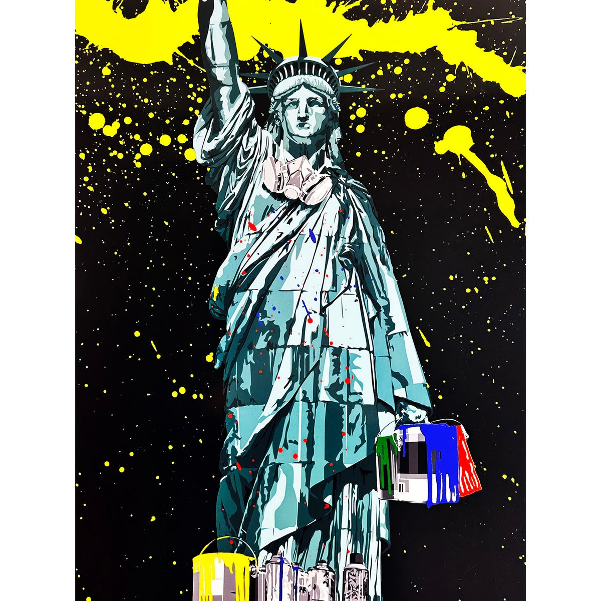 アートポスターNO.7(17480) MR. BRAINWASH 'Lady Liberty' (2008) Offset Lithograph Poster