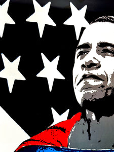 MR. BRAINWASH 'Obama Superman' (2012) Offset Lithograph - Signari Gallery 