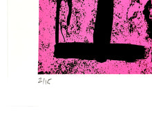 Load image into Gallery viewer, OLI FOWLER 'BrexitWrecksIt2' (2024) Screen Print (pink) - Signari Gallery