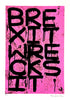 OLI FOWLER 'BrexitWrecksIt2' (2024) Screen Print (pink) - Signari Gallery