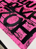OLI FOWLER 'BrexitWrecksIt2' (2024) Screen Print (pink) - Signari Gallery