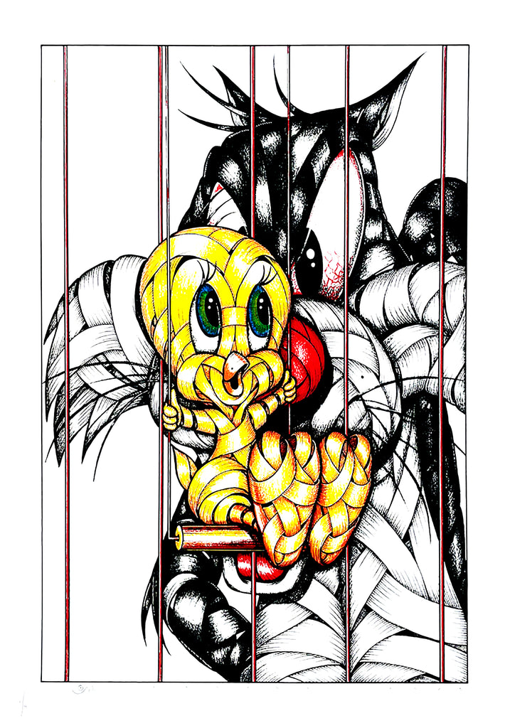 OTTO SCHADE 'I Tawt I Taw a Puddy Tat' (2021) Screen Print - Signari Gallery
