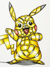 Load image into Gallery viewer, OTTO SCHADE 'Ribboned Pikachu' (2023) Hand-Drawn Original on Paper - Signari Gallery