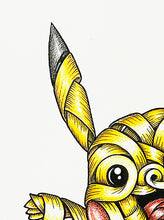 Load image into Gallery viewer, OTTO SCHADE 'Ribboned Pikachu' (2023) Hand-Drawn Original on Paper - Signari Gallery
