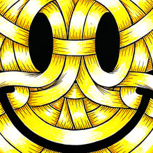 Load image into Gallery viewer, OTTO SCHADE 'Ribboned Smiley' (2020) Hand-Drawn Original on Paper - Signari Gallery