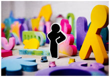 Load image into Gallery viewer, PAHNL 'Little Figures' (2023) Framed Artist Post Card - Signari Gallery