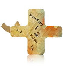 Load image into Gallery viewer, PAHNL 'Attempt #11' Hand-Painted Woodcut Sculpture - Signari Gallery