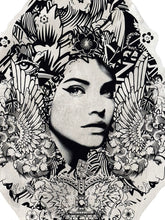 Load image into Gallery viewer, PREFAB 77 'Unmasked' (2024) Hand-Painted Original on Wood (silver) - Signari Gallery