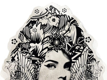 Load image into Gallery viewer, PREFAB 77 'Unmasked' (2024) Hand-Painted Original on Wood (silver) - Signari Gallery