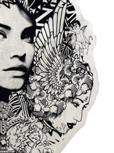 Load image into Gallery viewer, PREFAB 77 'Unmasked' (2024) Hand-Painted Original on Wood (silver) - Signari Gallery