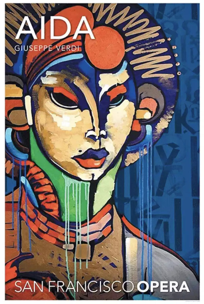 RETNA 'Verdi: Aida' (2016) Rare Original San Francisco Opera Poster - Signari Gallery