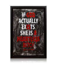 Load image into Gallery viewer, REVOK 'If God Actually Exists...' (2010) Custom Framed Hand-Finished Serigraph - Signari Gallery