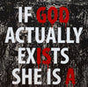 REVOK 'If God Actually Exists...' (2010) Framed Hand-Finished Serigraph - Signari Gallery