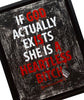 REVOK 'If God Actually Exists...' (2010) Framed Hand-Finished Serigraph - Signari Gallery