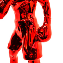 Load image into Gallery viewer, RICHARD ORLINSKI 'Muhammad Ali' (2024) Chrome Resin Designer Art Figure (red) - Signari Gallery