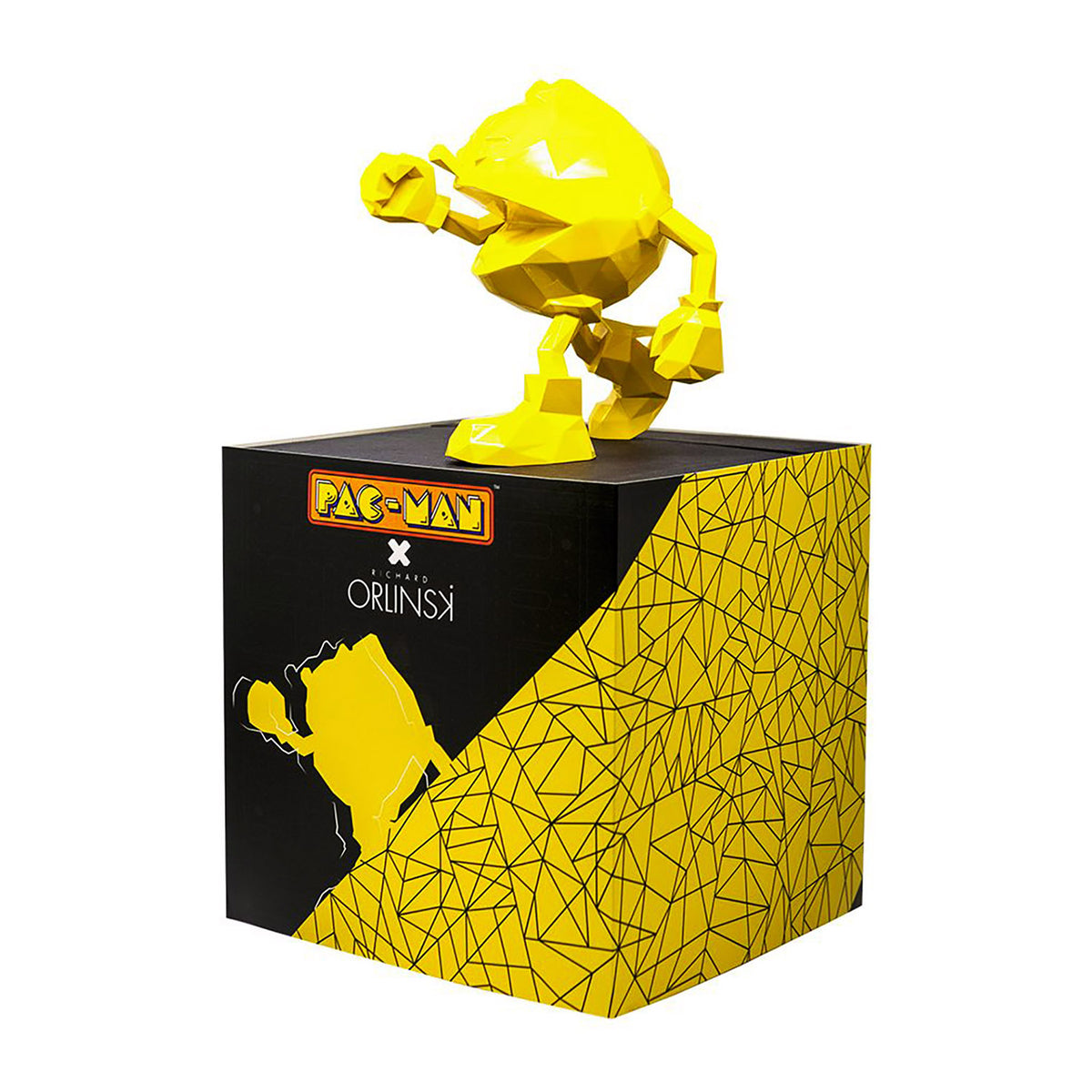Richard Orlinski (1966) - 2 statues PAC-MAN Jaunes et Richard Orlinski (1966) - 2 statues PAC-MAN Jaunes et