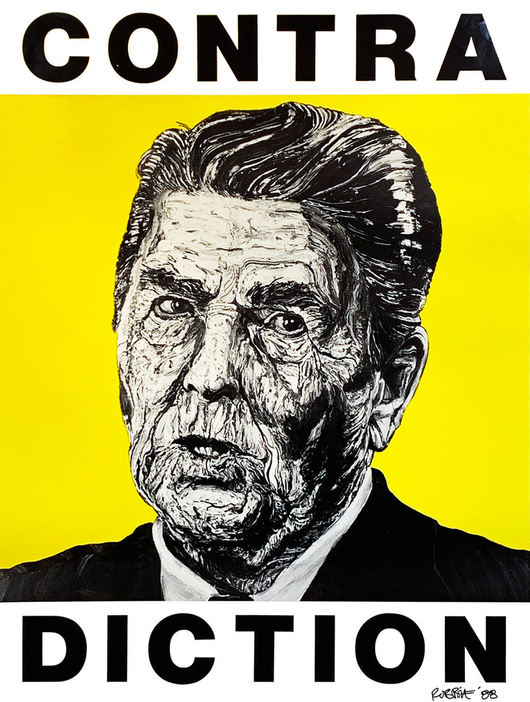 ROBBIE CONAL 'Contra-Diction' (1988) Rare Early Lithograph Poster - Signari Gallery