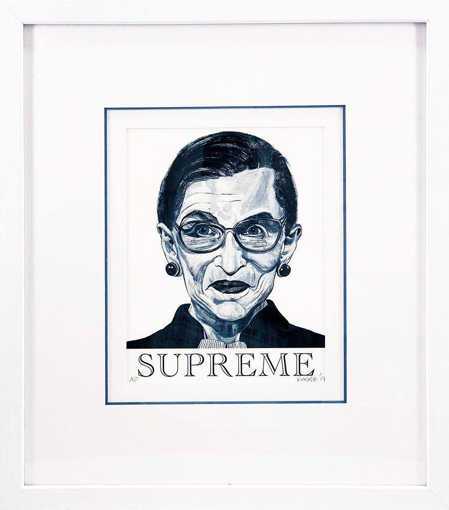 ROBBIE CONAL 'RBG: Supreme' (2019) Framed Archival Pigment Print - Signari Gallery