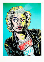 Load image into Gallery viewer, RYAN ROADKILL 'Whiskey Throttle Marilyn' Framed Screen Print - Signari Gallery