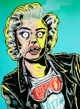 Load image into Gallery viewer, RYAN ROADKILL 'Whiskey Throttle Marilyn' Framed Screen Print - Signari Gallery