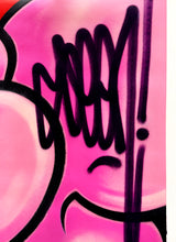 Load image into Gallery viewer, SEEN &#39;Original Painting #9969&#39; (pink) Original Bubble-Tag on Canvas - Signari Gallery 