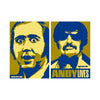 SHEPARD FAIREY 'Andy Lives: Andy Kaufman + Tony Clifton' (1999) Rare Lithograph Poster Set - Signari Gallery