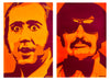 SHEPARD FAIREY 'Andy Lives: Andy Kaufman + Tony Clifton' (1999) Rare Lithograph Poster Set - Signari Gallery