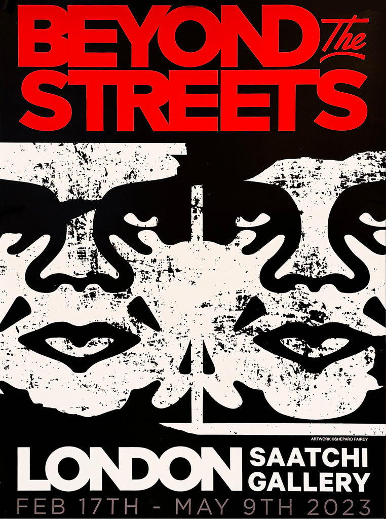 SHEPARD FAIREY 'Beyond the Streets' (2023) Original Saatchi Gallery Show Poster - Signari Gallery
