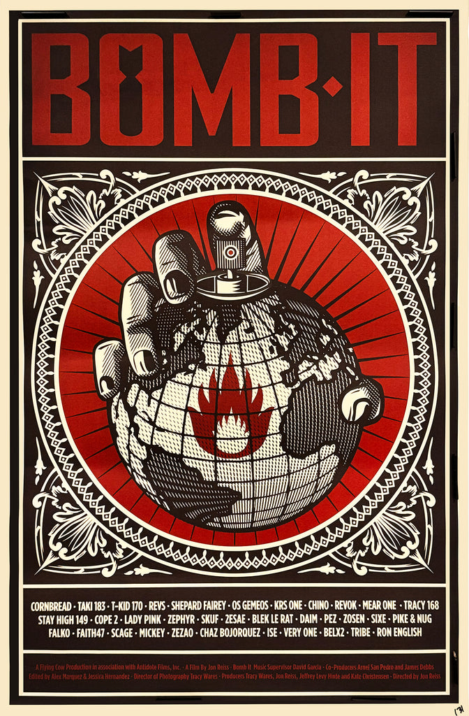 SHEPARD FAIREY 'Bomb It' (2008) Rare LE Offset Lithograph - Signari Gallery