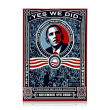 Load image into Gallery viewer, SHEPARD FAIREY x EL MAC 'Obama for President' (2008-2009) Framed Original 4-Decal Set - Signari Gallery