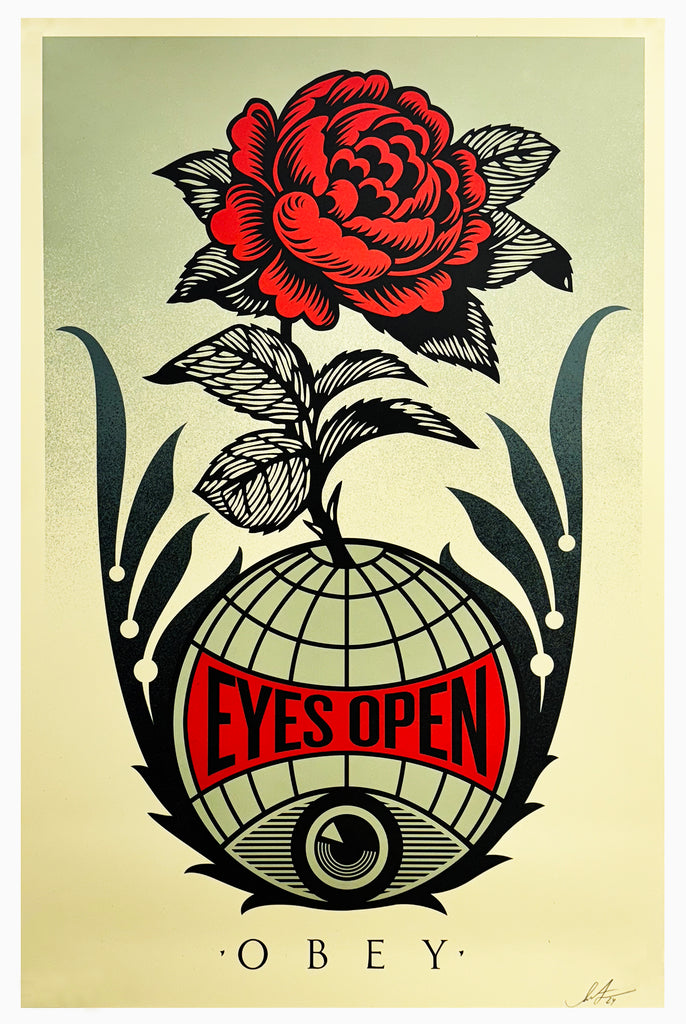 SHEPARD FAIREY 'Eyes Open' (2024) Hand-Signed Offset Lithograph - Signari Gallery