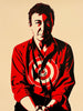 SHEPARD FAIREY 'Jasper Johns' (2009) Rare Screen Print (cream-#193) - Signari Gallery