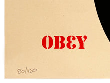 Load image into Gallery viewer, SHEPARD FAIREY 'Jasper Johns' (2009) Rare Screen Print (cream-#80) - Signari Gallery