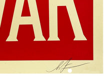 Load image into Gallery viewer, SHEPARD FAIREY 'Make Art Not War' Offset Lithograph - Signari Gallery