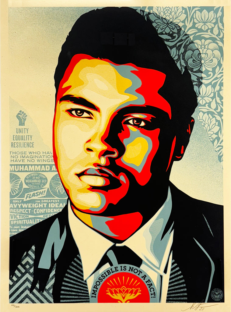 SHEPARD FAIREY 'Muhammad Ali - Heavyweight Ideals' (2023) Screen Print - Signari Gallery