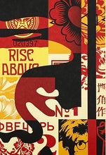 Load image into Gallery viewer, SHEPARD FAIREY 'Obey 3-Face Collage' Lithograph SET - Signari Gallery