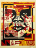 SHEPARD FAIREY 'Obey 3-Face Collage' Lithograph SET - Signari Gallery