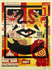 SHEPARD FAIREY 'Obey 3-Face Collage' Lithograph SET - Signari Gallery