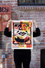 SHEPARD FAIREY 'Obey 3-Face Collage' Lithograph SET - Signari Gallery
