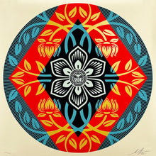 Load image into Gallery viewer, SHEPARD FAIREY 'Obey Diamond Flower Round' (2022) Screen Print - Signari Gallery