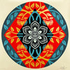 SHEPARD FAIREY 'Obey Diamond Flower Round' (2022) Screen Print - Signari Gallery