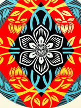 Load image into Gallery viewer, SHEPARD FAIREY 'Obey Diamond Flower Round' (2022) Screen Print - Signari Gallery