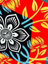 Load image into Gallery viewer, SHEPARD FAIREY 'Obey Diamond Flower Round' (2022) Screen Print - Signari Gallery