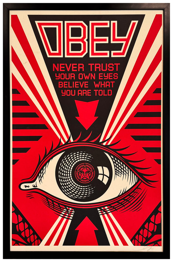 SHEPARD FAIREY 'Obey Eye' (2011) RARE Framed Offset Lithograph - Signari Gallery
