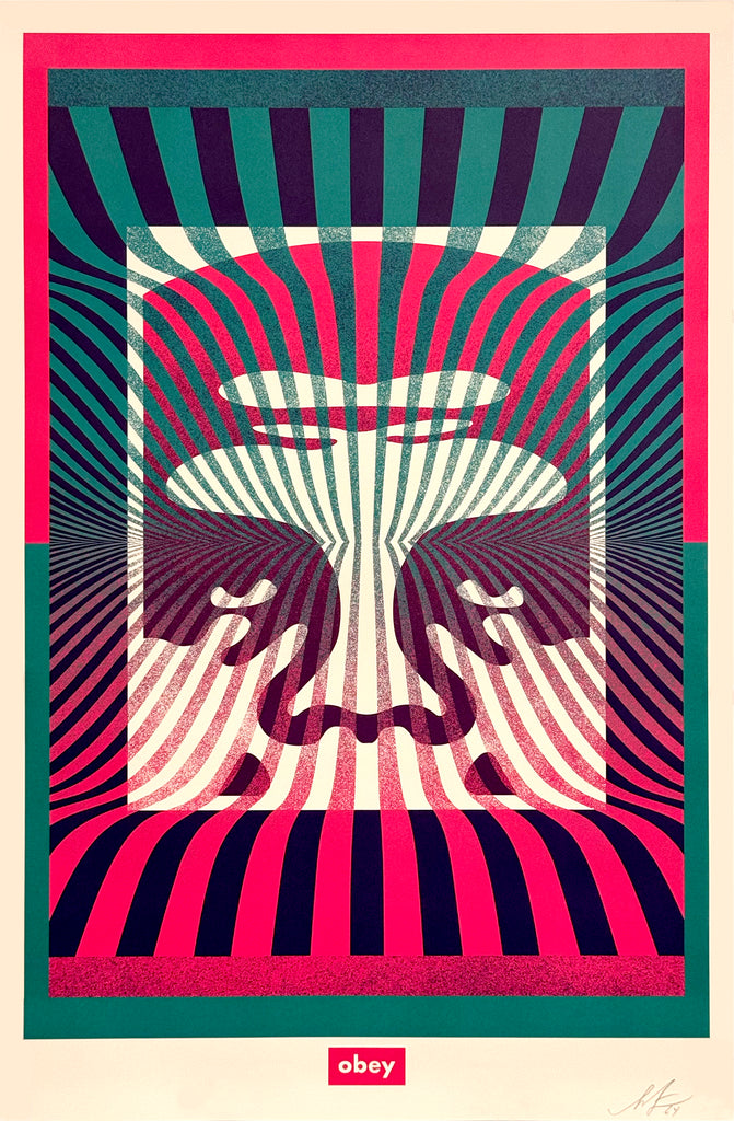 SHEPARD FAIREY 'Op-Art Icon' (2024) Hand-Signed Offset Lithograph - Signari Gallery