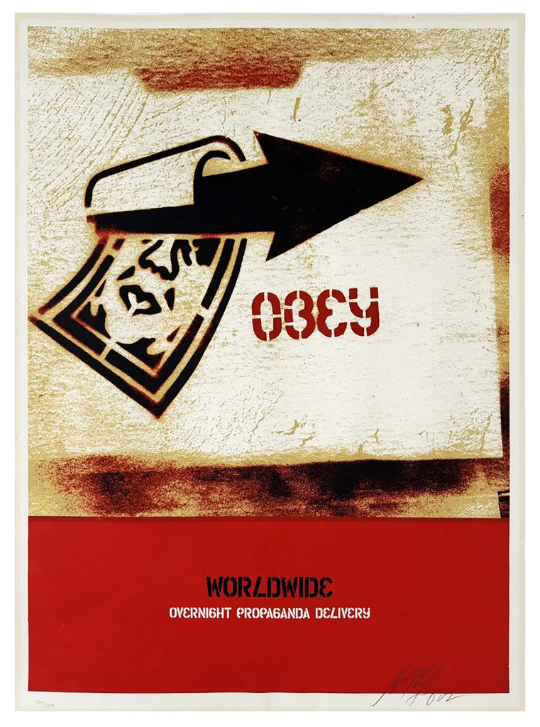 SHEPARD FAIREY 'Overnight Delivery' (2002) Screen Print - Signari Gallery