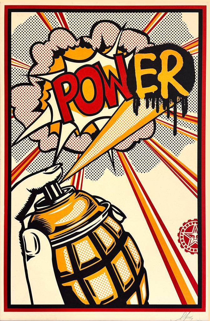 SHEPARD FAIREY 'POWer' (2014) RARE Offset Lithograph - Signari Gallery