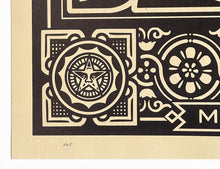 Load image into Gallery viewer, SHEPARD FAIREY 'SSI: Mea Culpa' (black) Screen Print - Signari Gallery